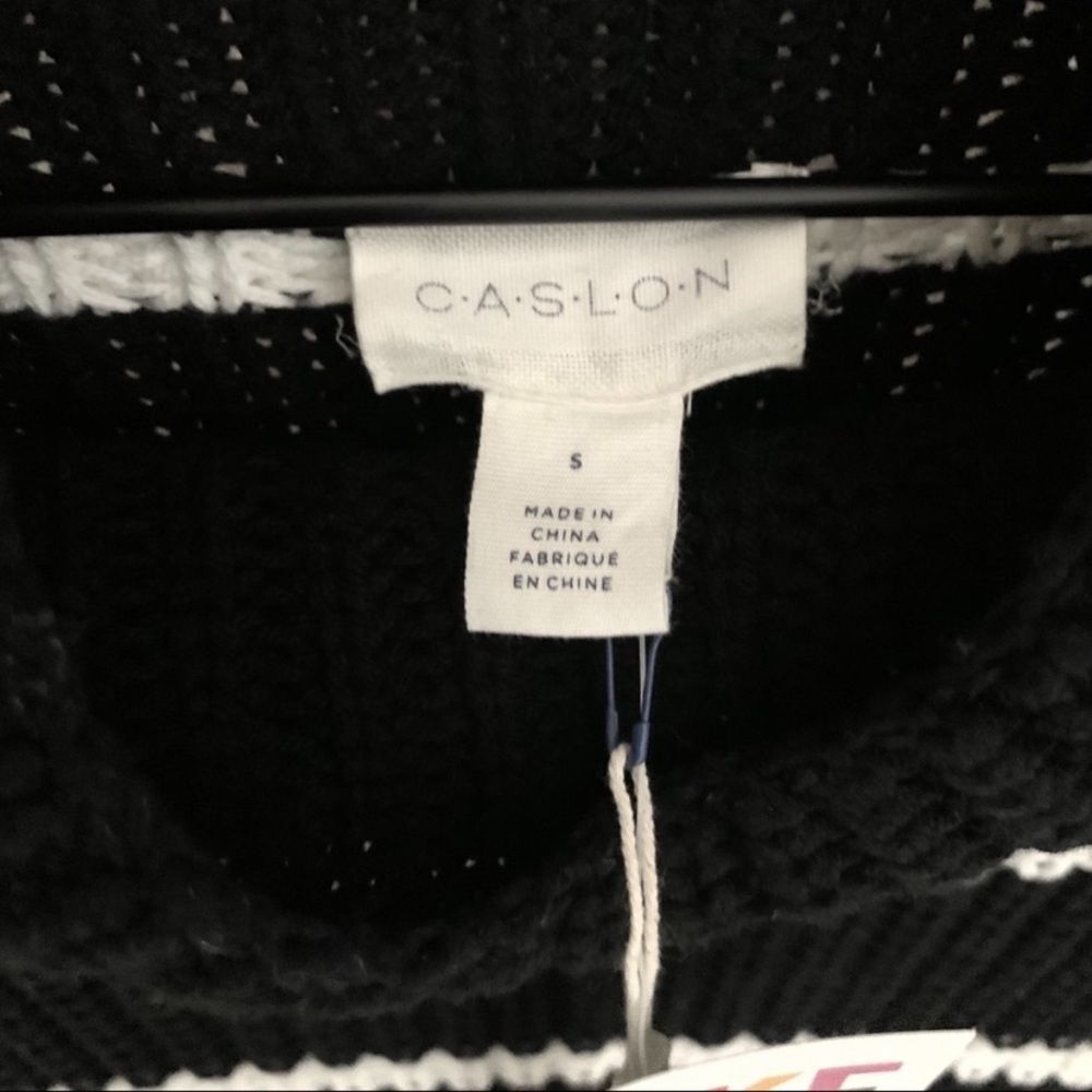 Caslon Shaker Mock Neck Ribbed Chunky Knit Sweater - Picture 7 of 8